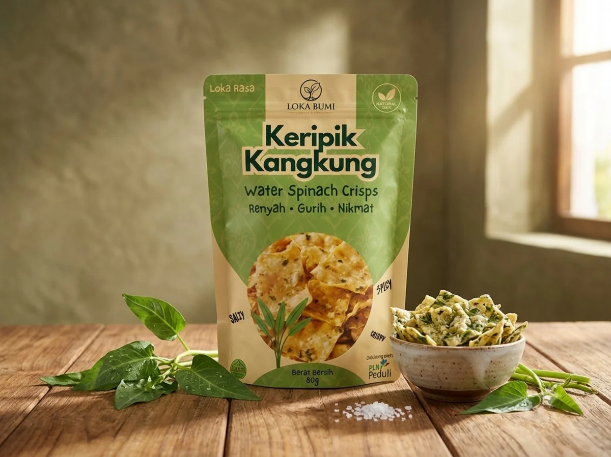 Keripik Kangkung LOKA BUMI, foto produk asli